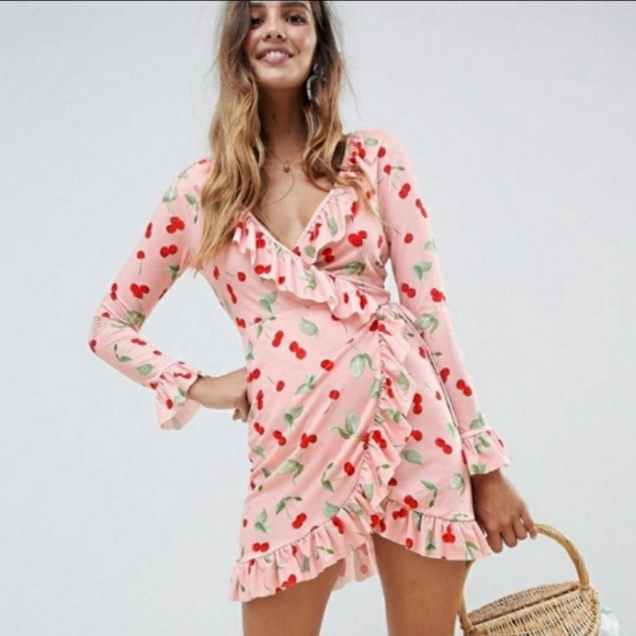 asos cherry dress